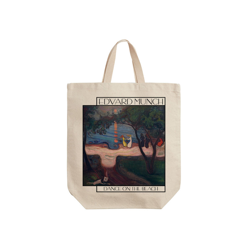 ساک خرید ترمه طراحان ایده مدل رقص در ساحل از ادوارد مونک کد art0112 - S