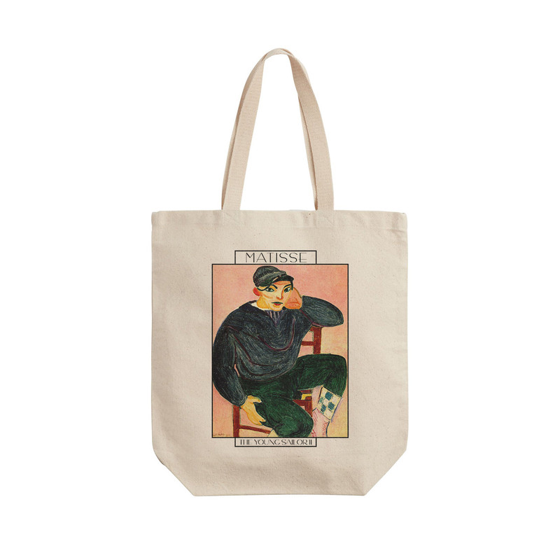 ساک خرید ترمه طراحان ایده مدل ملوان جوان از ماتیس کد art0688 - L