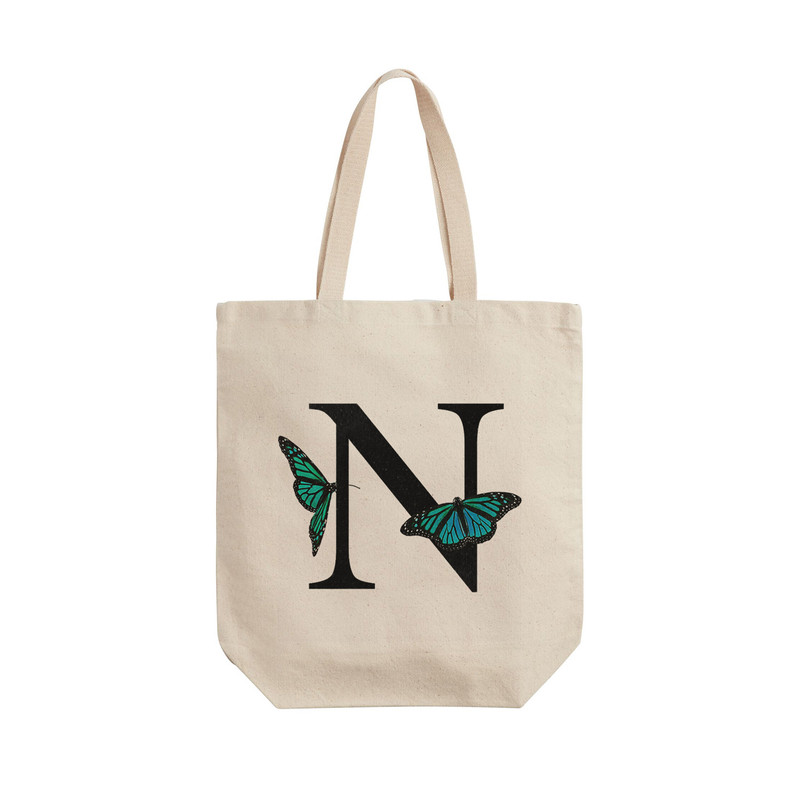 ساک خرید ترمه طراحان ایده مدل حرف N پروانه ای کد cfp3016 - L