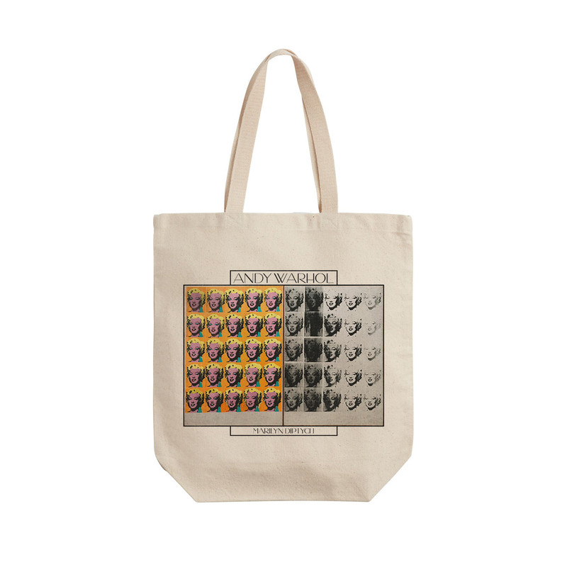 ساک خرید ترمه طراحان ایده مدل مریلین دوقسمتی از وارهول کد art0849 - L