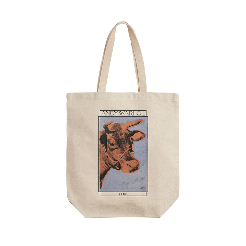 ساک خرید ترمه طراحان ایده مدل گاو از وارهول کد art0821 - L