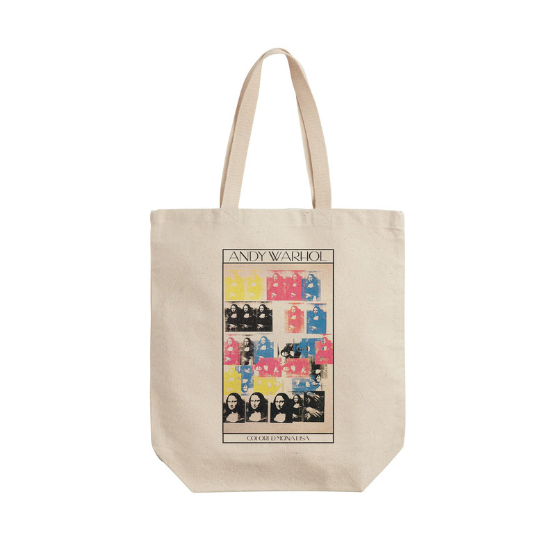 ساک خرید ترمه طراحان ایده مدل مونالیزای رنگی از وارهول کد art0820 - L