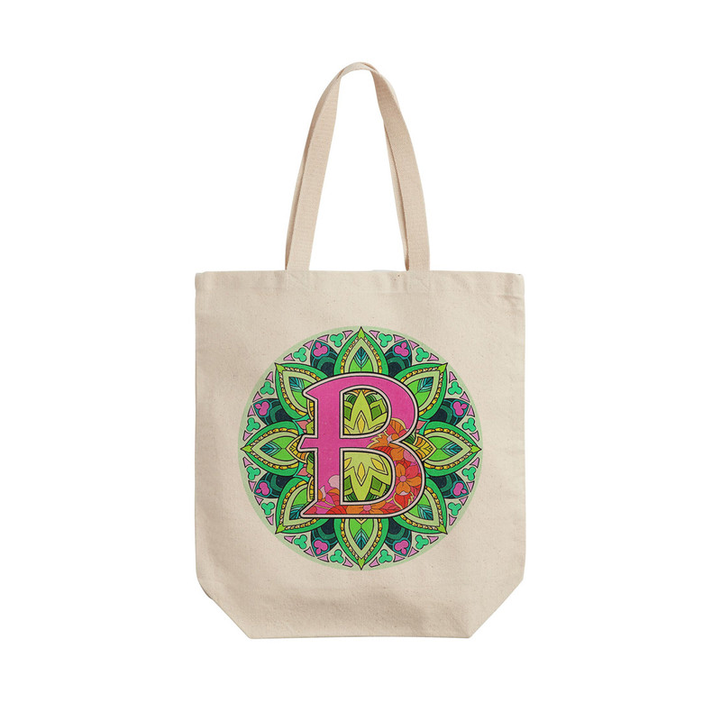 ساک خرید ترمه طراحان ایده مدل حرف B ماندالا کد cfp2952 - L