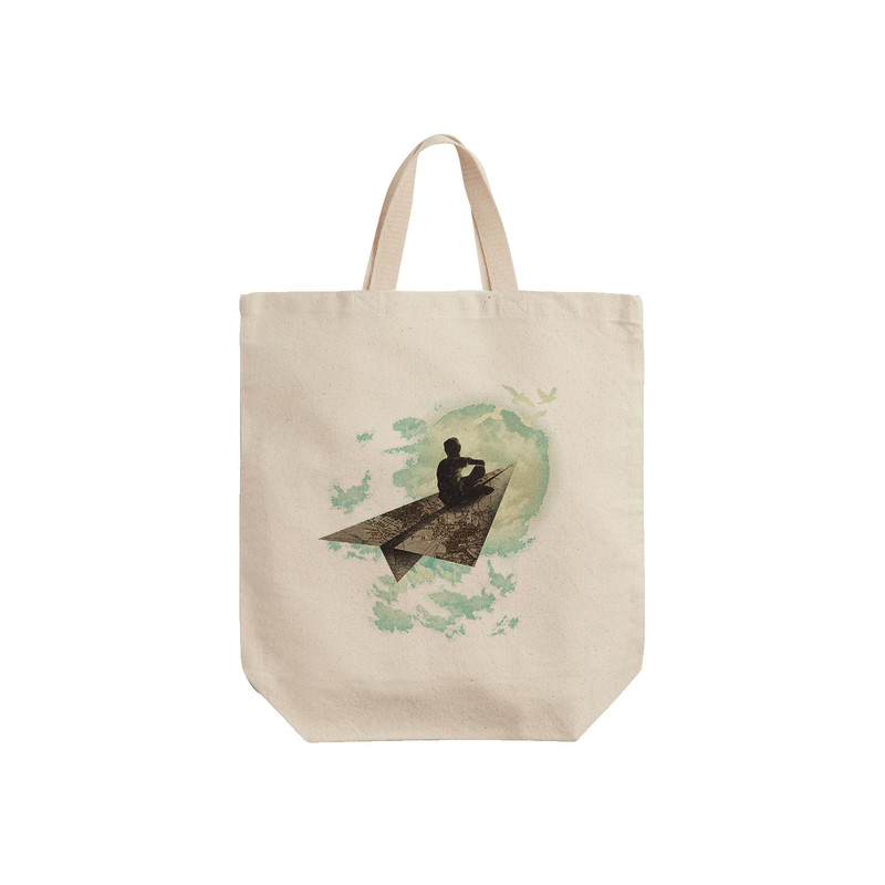 ساک خرید ترمه طراحان ایده مدل موشک کاغذی کد cfp1032 - S