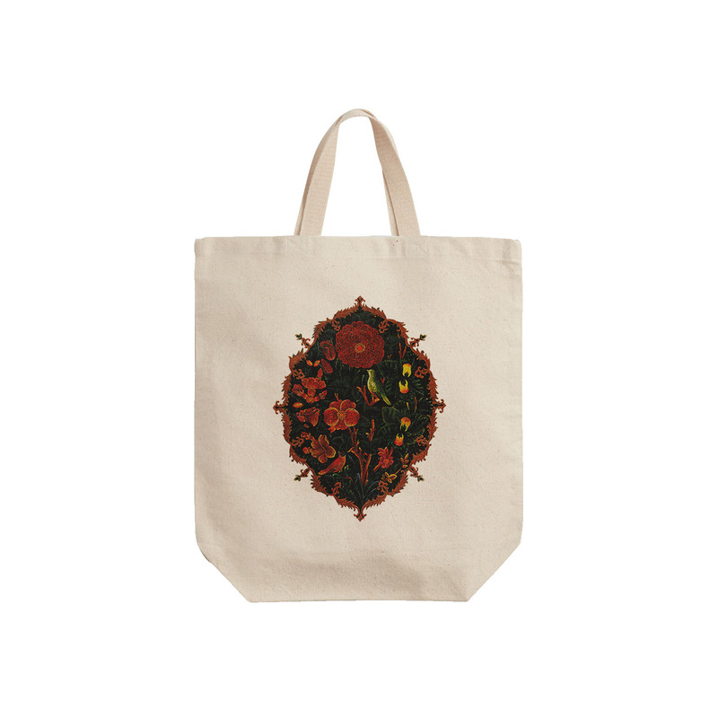 ساک خرید ترمه طراحان ایده مدل گل و مرغ کد cfp1380 - S