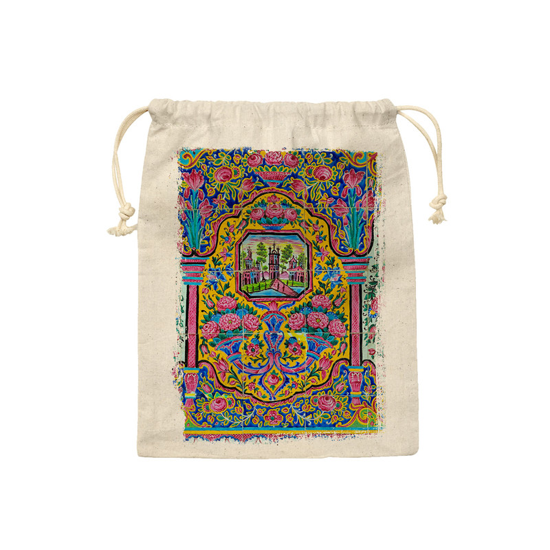 نظم دهنده ترمه طراحان ایده مدل کیسه بنددار کاشی نصیرالملک کد cfp1293 - L