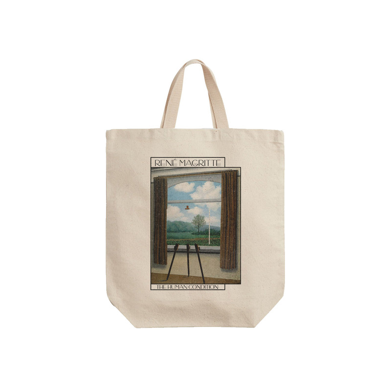 ساک خرید ترمه طراحان ایده مدل وضعیت انسان از ماگریت کد art0426 - S