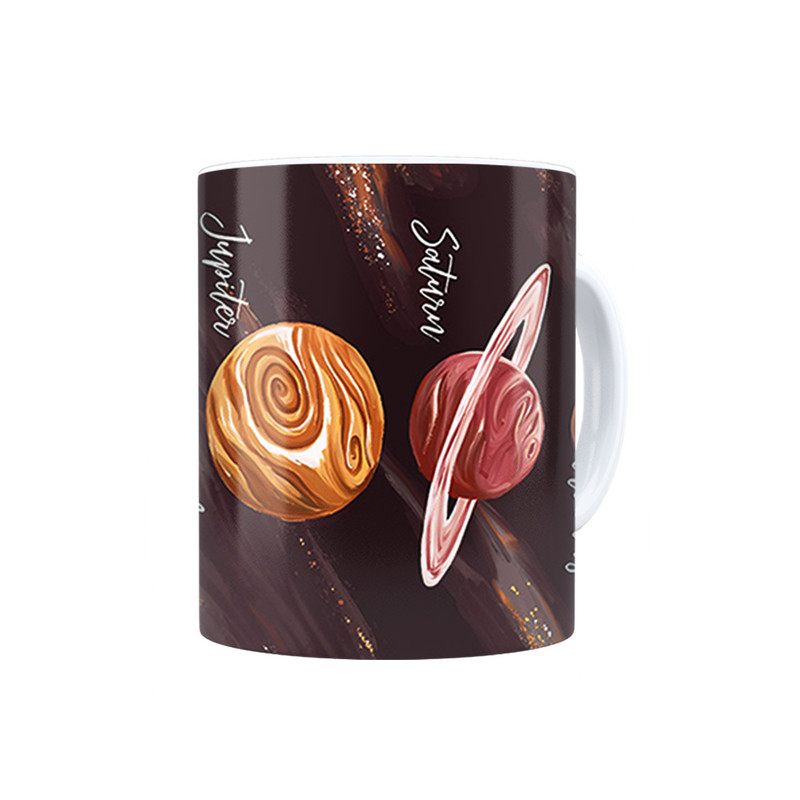 ماگ ترمه طراحان ایده مدل سیارات رنگی کد cfp1535