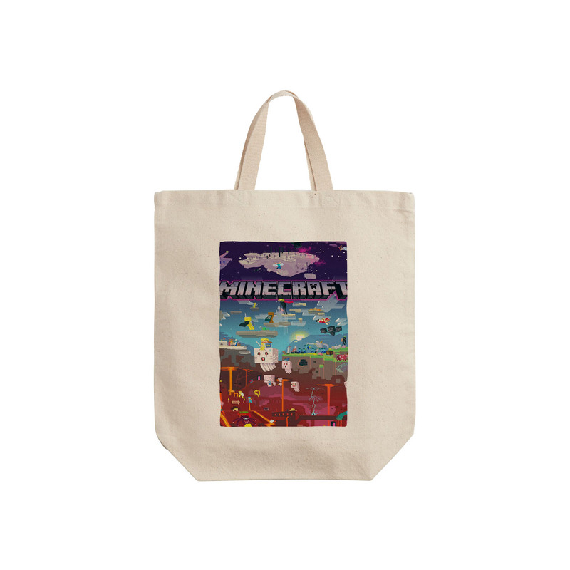 ساک خرید ترمه طراحان ایده مدل بازی ماینکرافت Minecraft کد strm01034 - S