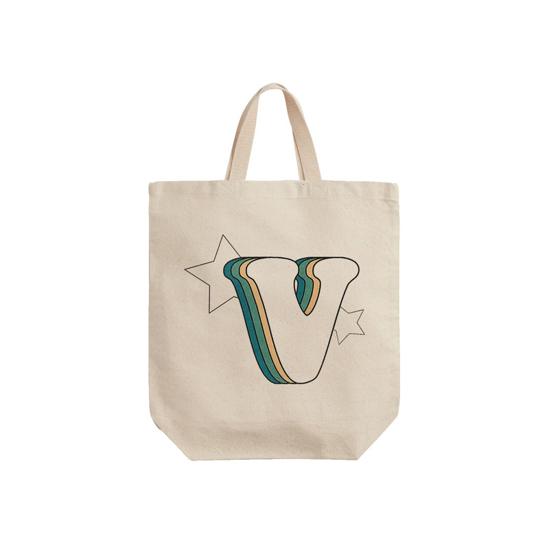 ساک خرید ترمه طراحان ایده مدل حرف V رترو کد cfp2946 - S