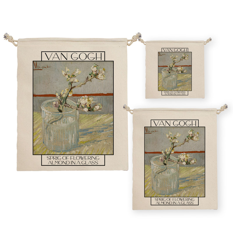 نظم دهنده ترمه طراحان ایده مدل شاخه شکوفه بادام در لیوان از ونگوگ کد art0050 بسته سه عددی