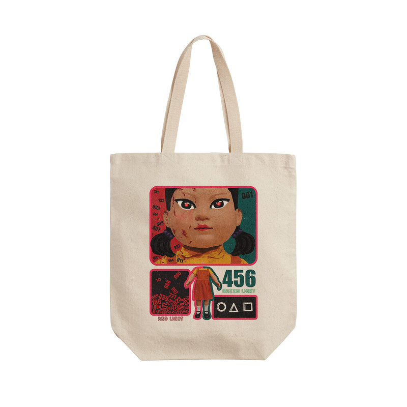 ساک خرید ترمه طراحان ایده مدل سریال اسکویید گیم کد cfp3089 - L