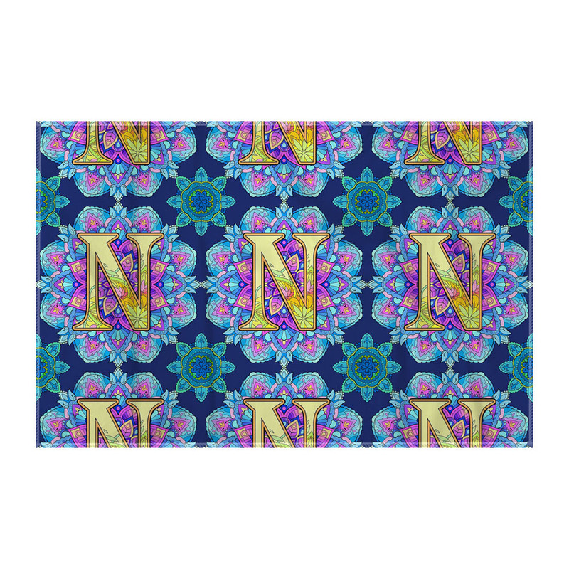 کاغذ کادو ترمه طراحان ایده مدل حرف N ماندالا کد cfp2964