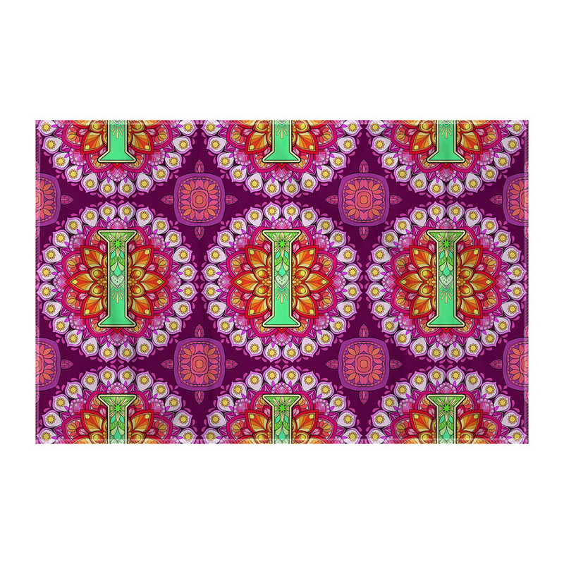 کاغذ کادو ترمه طراحان ایده مدل حرف I ماندالا کد cfp2959