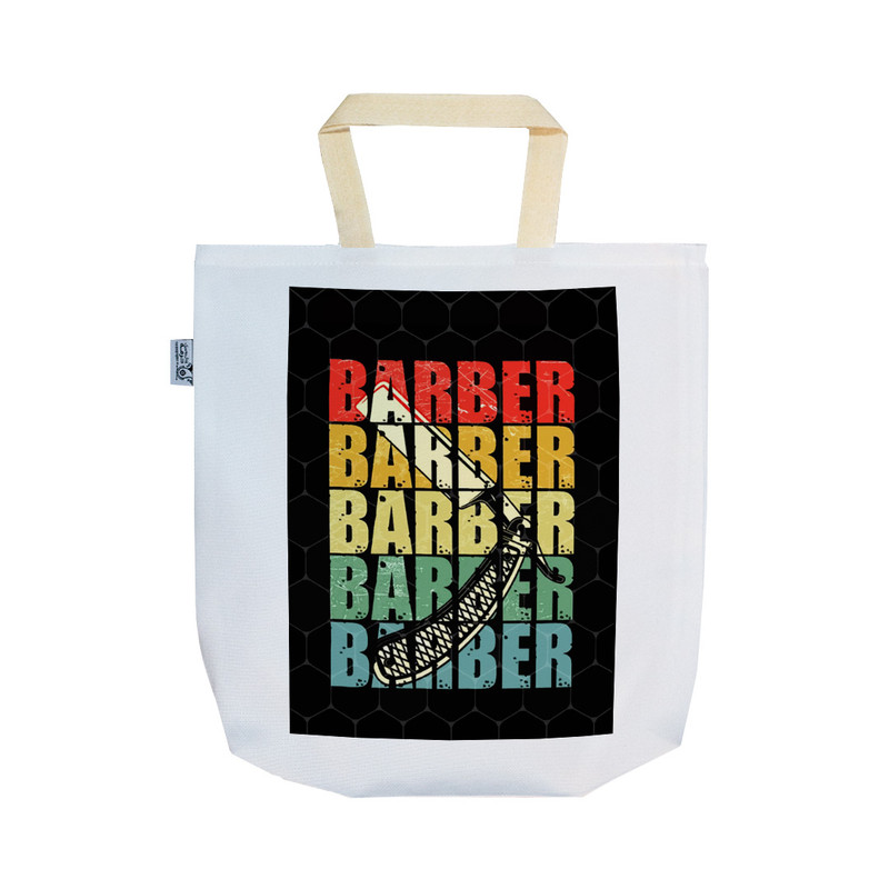 ساک خرید ترمه طراحان ایده مدل پترن آرایشگر کد job0048 - SS