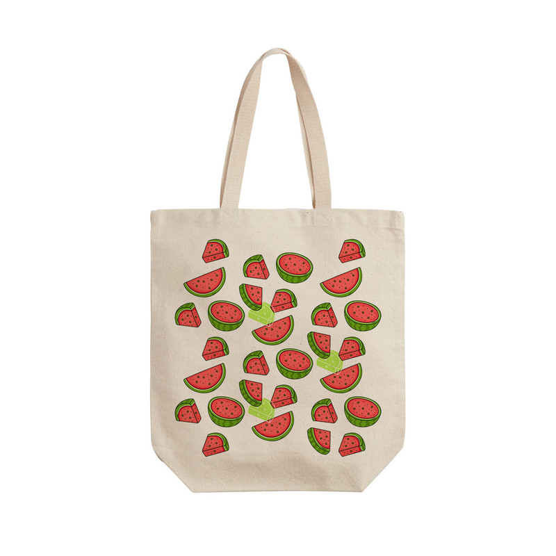 ساک خرید ترمه طراحان ایده مدل پترن هندوانه یلدا کد cfp2086 - L