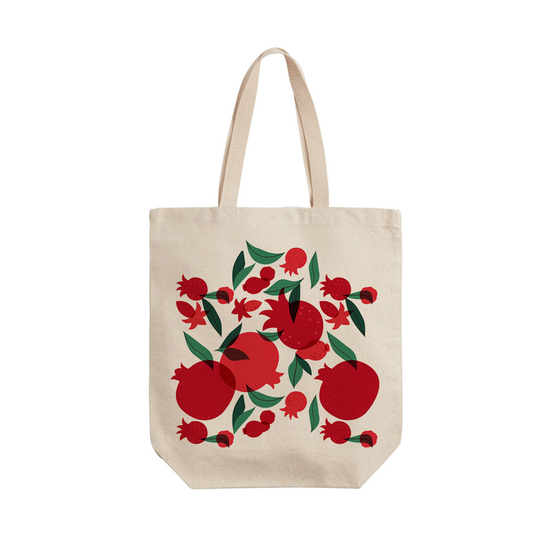 ساک خرید ترمه طراحان ایده مدل پترن انار یلدا کد cfp2089 - L