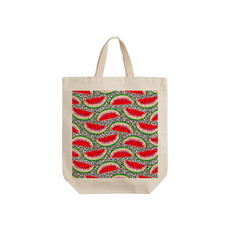 ساک خرید ترمه طراحان ایده مدل پترن هندوانه یلدا کد cfp2096 - S