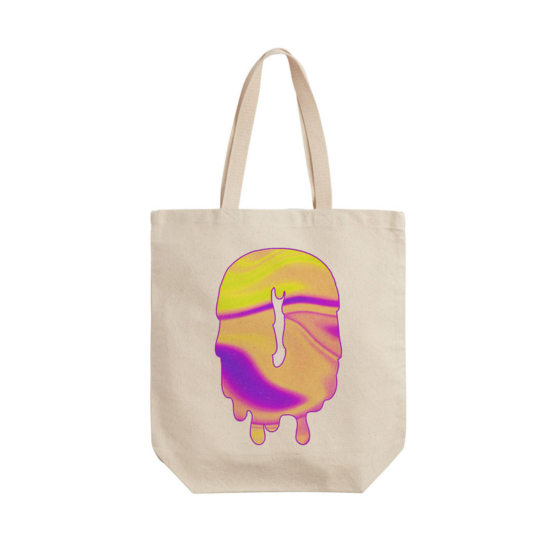 ساک خرید ترمه طراحان ایده مدل حرف O هولوگرامی کد cfp2991 - L