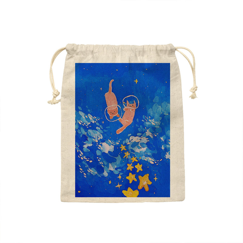 کیسه نان و سبزی ترمه طراحان ایده مدل گربه های شناگر کد strm0669 - M