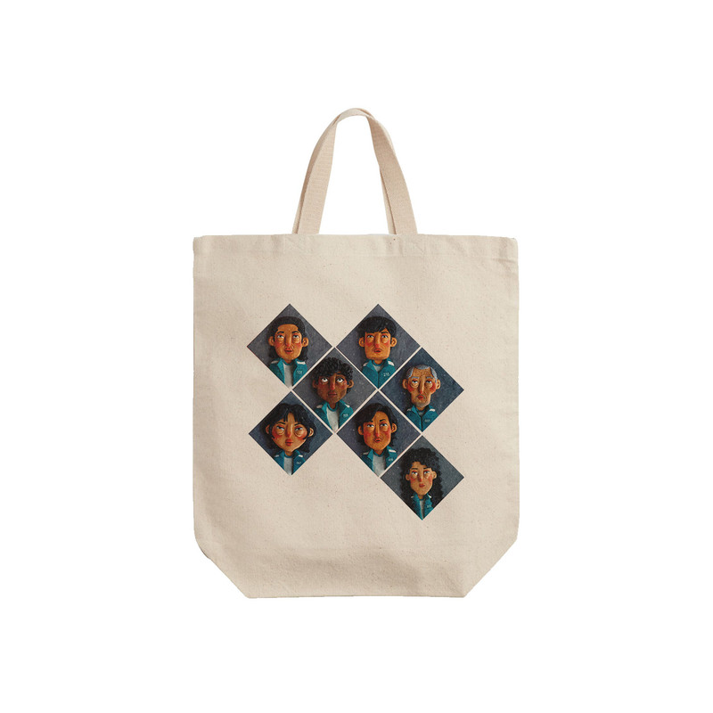 ساک خرید ترمه طراحان ایده مدل سریال اسکویید گیم کد cfp3095 - S