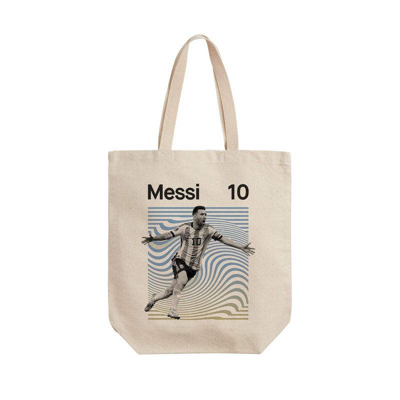 ساک خرید ترمه طراحان ایده مدل پترن لیونل مسی کد strm0807 - L