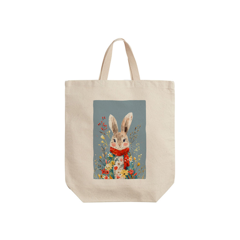 ساک خرید ترمه طراحان ایده مدل خرگوش زمستانی کد strm1093 - S