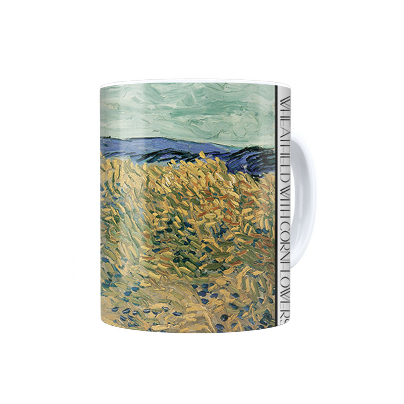 ماگ ترمه طراحان ایده مدل مزرعه گندم و گل های ذرت از ونگوگ کد art0004