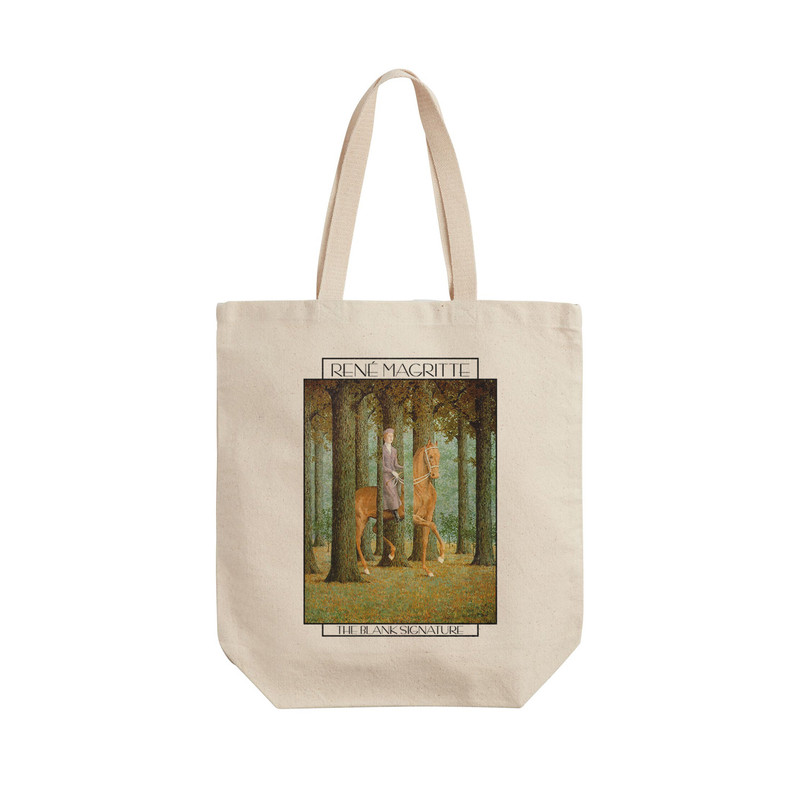 ساک خرید ترمه طراحان ایده مدل امضای خالی از ماگریت کد art0453 - L