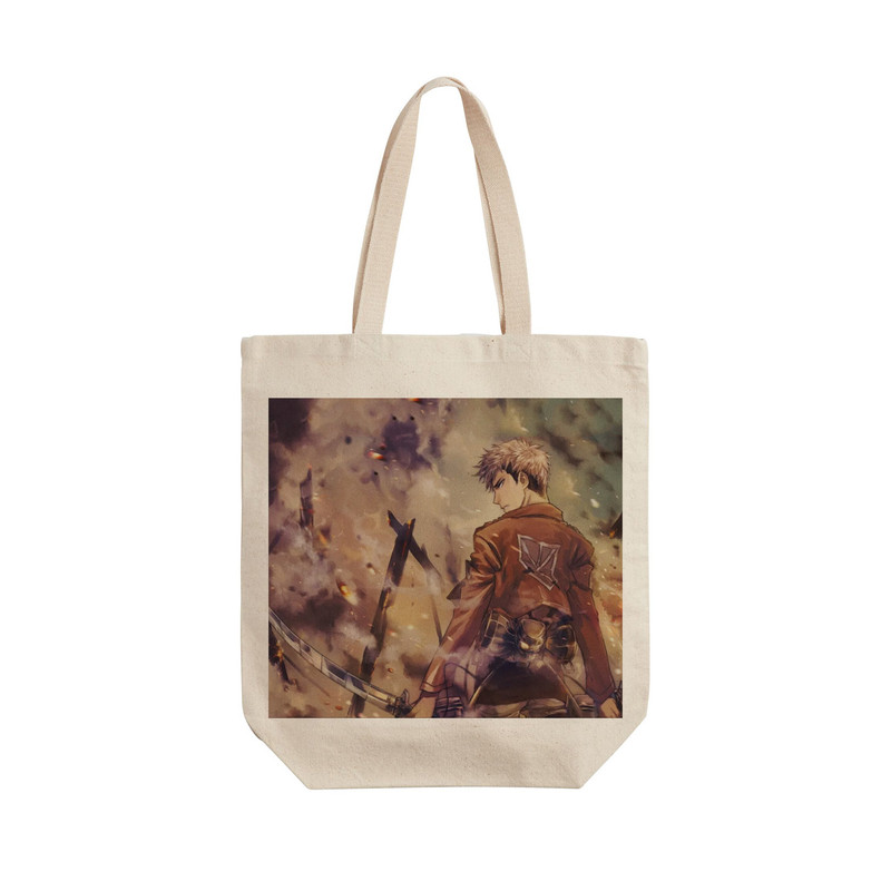 ساک خرید ترمه طراحان ایده مدل Attack on Titan کد strm0378 - L