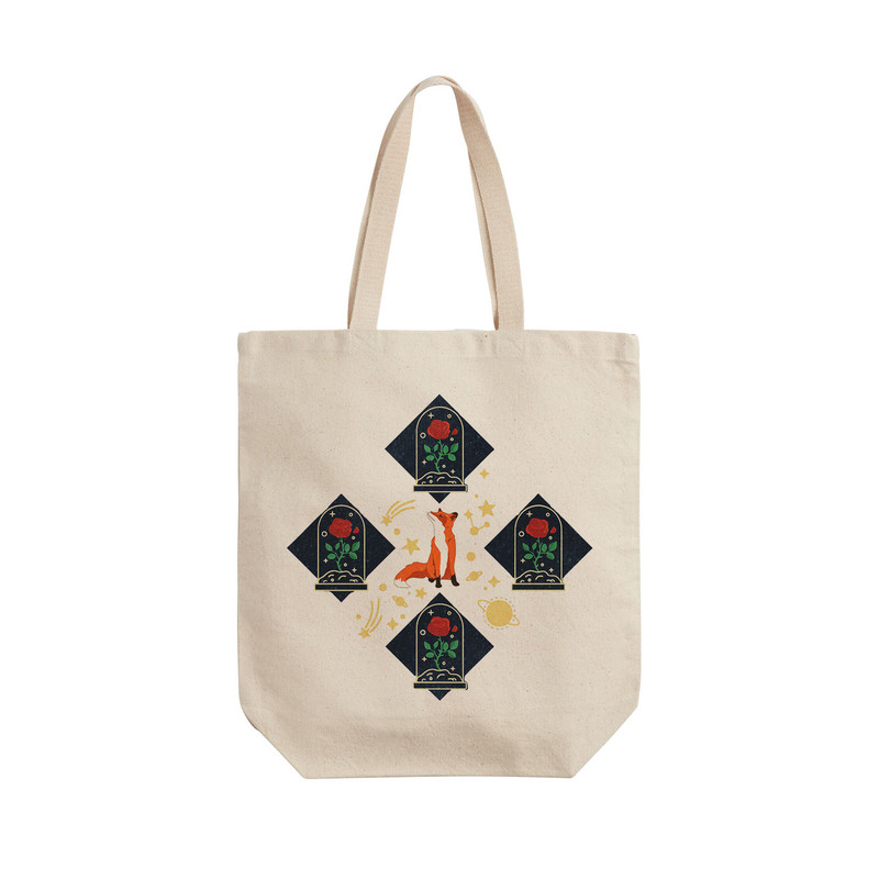 ساک خرید ترمه طراحان ایده مدل پترن شازده کوچولو کد cfp2053 - L