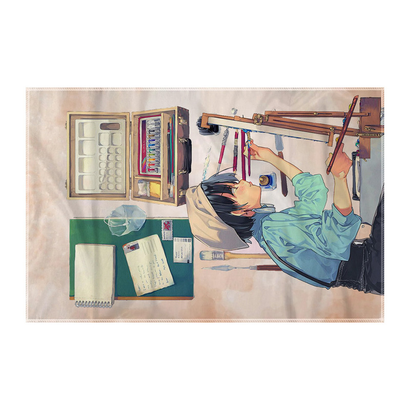 کاغذ کادو ترمه طراحان ایده مدل دختر نقاش کد job0035