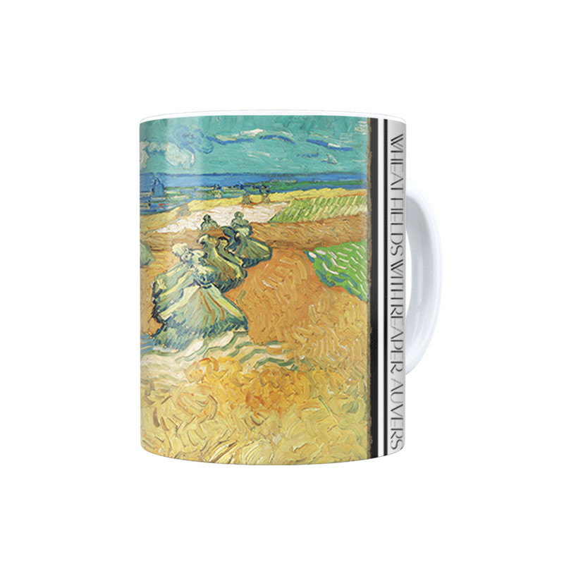 ماگ ترمه طراحان ایده مدل مزرعه گندم و دروگر از ونگوگ کد art0006