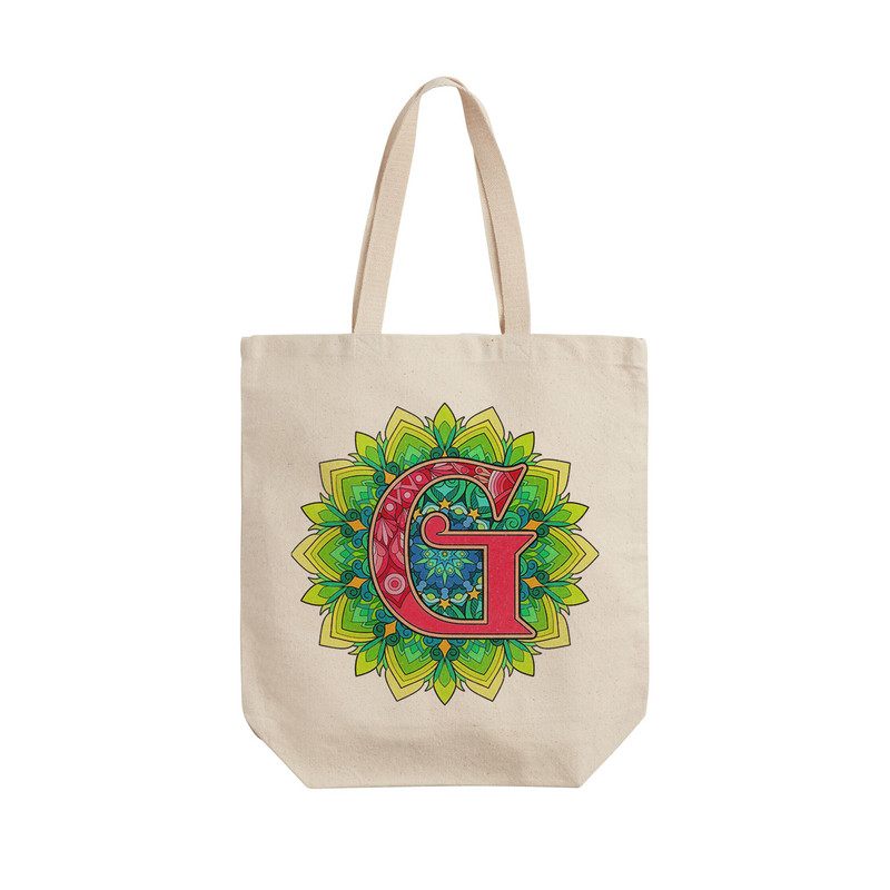 ساک خرید ترمه طراحان ایده مدل حرف G رترو کد cfp2957 - L