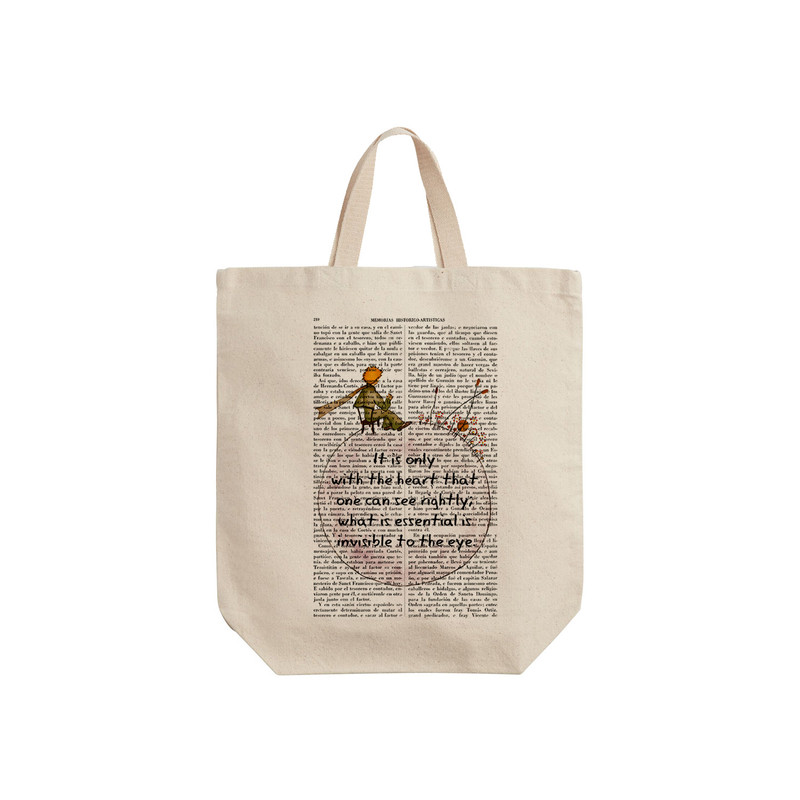 ساک خرید ترمه طراحان ایده مدل کتاب شازده کوچولو کد cfp2060 - S