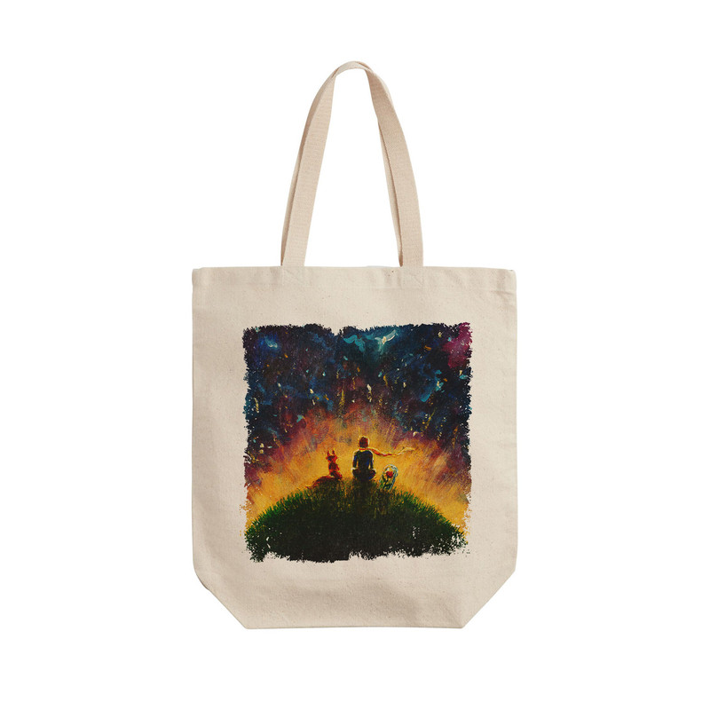 ساک خرید ترمه طراحان ایده مدل شازده کوچولو و دوستان کد cfp2070 - L