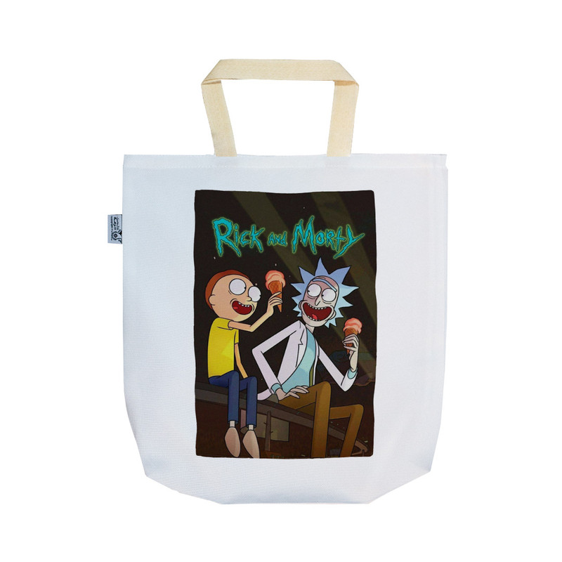 ساک خرید ترمه طراحان ایده مدل سریال ریک و مورتی Rick and Morty کد strm01032 - SS