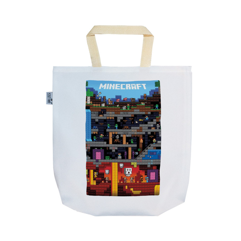 ساک خرید ترمه طراحان ایده مدل بازی ماینکرافت کد strm01045 - SS