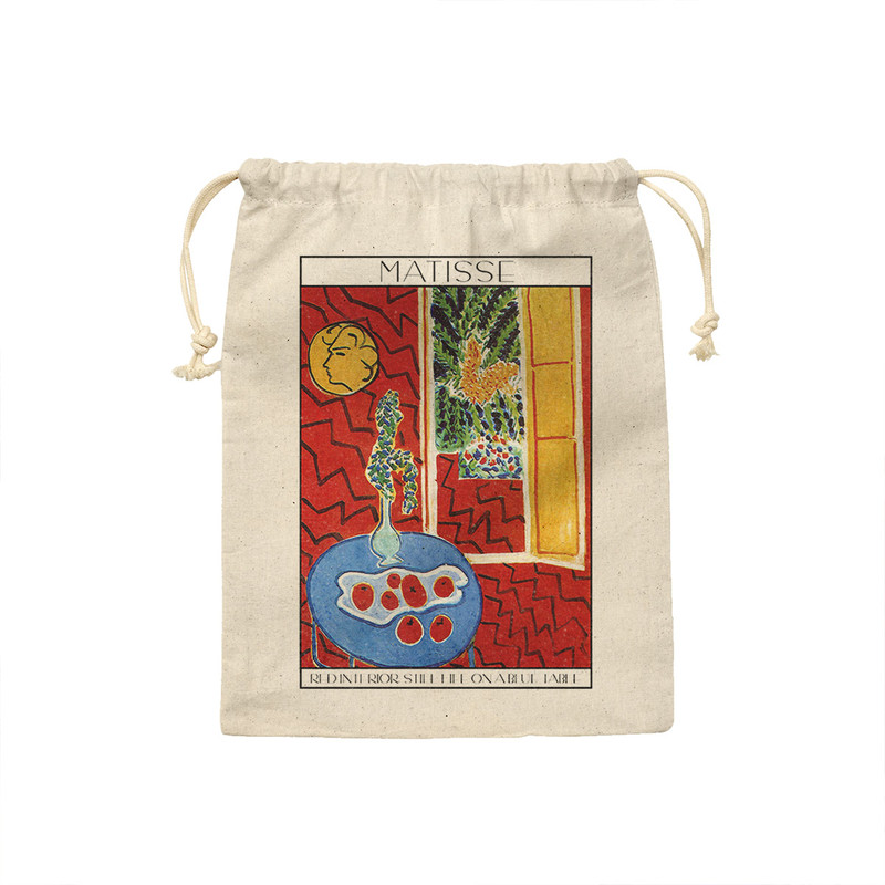 نظم دهنده ترمه طراحان ایده مدل داخلی قرمز، اشیاء بی جان روی میز آبی از ماتیس کد art0648 - L