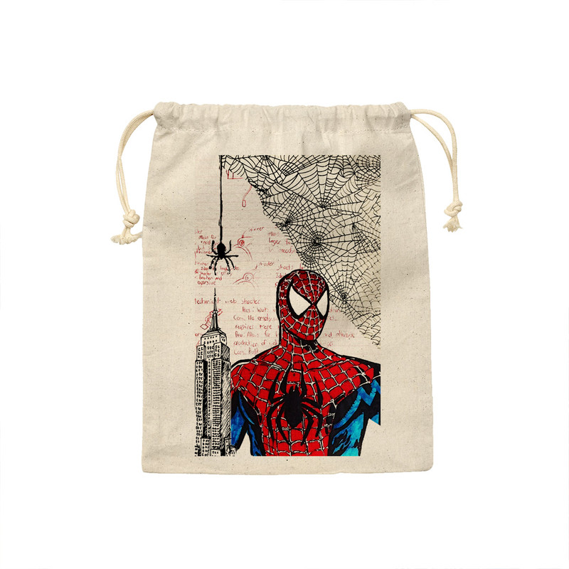 کیسه نان و سبزی ترمه طراحان ایده مدل پترن مرد عنکبوتی Spiderman کد strm0968 - M