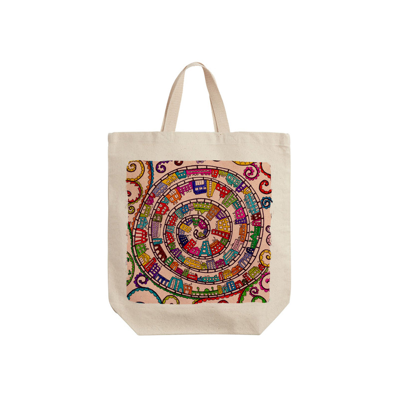 ساک خرید ترمه طراحان ایده مدل شهرنگ کد trm505 - S