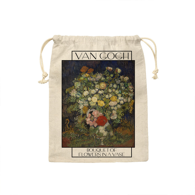 کیسه نان و سبزی ترمه طراحان ایده مدل دسته گلی در گلدان از ونگوگ کد art0064 - S