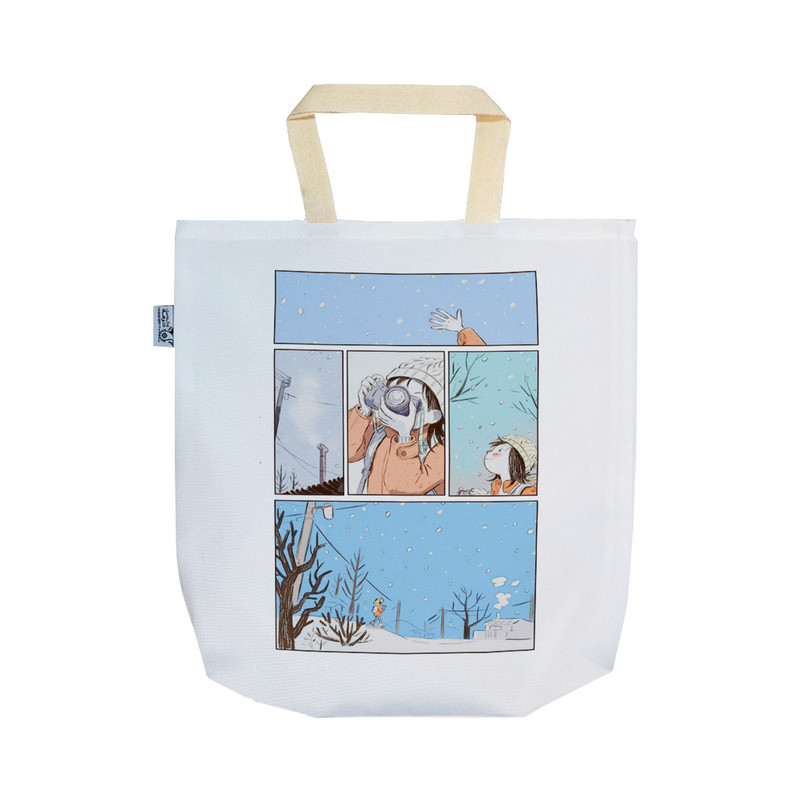 ساک خرید ترمه طراحان ایده مدل طرح کارتونی زمستان کد strm0664 - SS