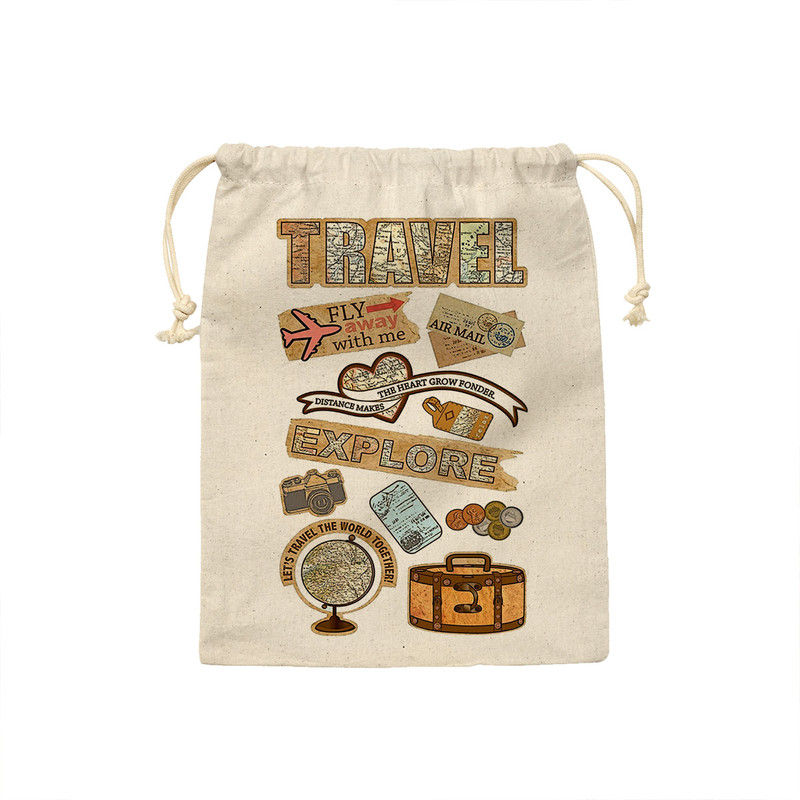 کیسه نان و سبزی ترمه طراحان ایده مدل استیکر مسافرت کد strm0636 - S