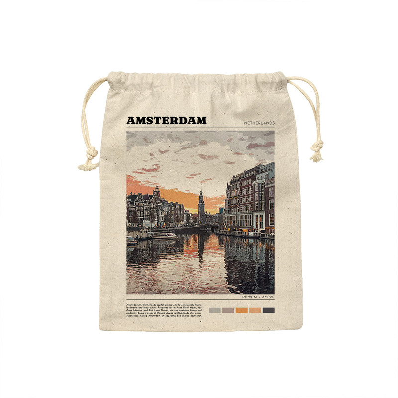 کیسه نان و سبزی ترمه طراحان ایده مدل کشور آمستردام کد strm0612 - M