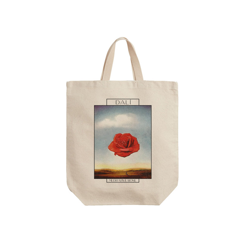 ساک خرید ترمه طراحان ایده مدل گل رز مراقبه ای از دالی کد art0735 - S