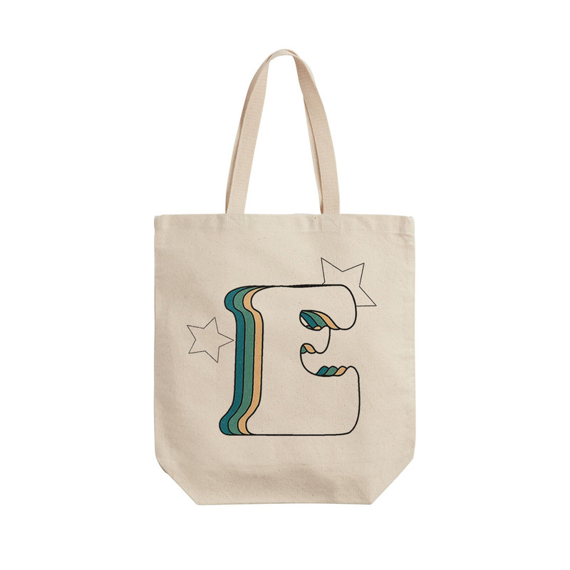 ساک خرید ترمه طراحان ایده مدل حرف E رترو کد cfp2929 - L