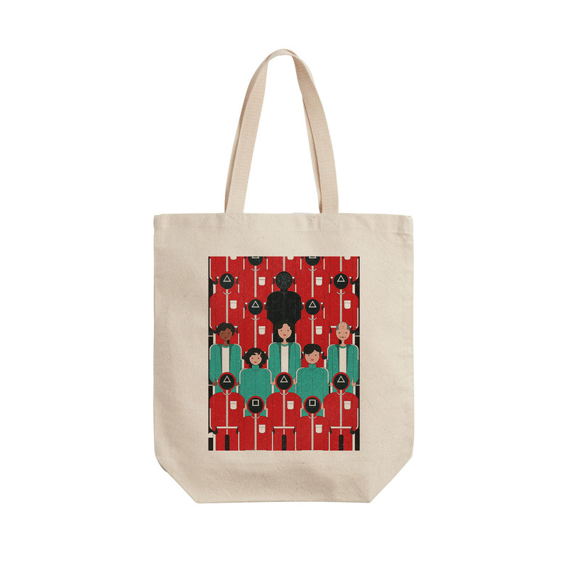 ساک خرید ترمه طراحان ایده مدل سریال اسکویید گیم کد cfp3068 - L