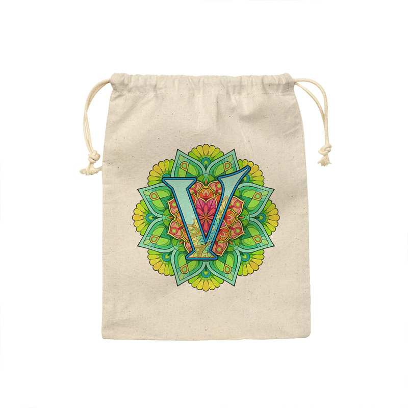 کیسه نان و سبزی ترمه طراحان ایده مدل حرف V ماندالا کد cfp2972 - M