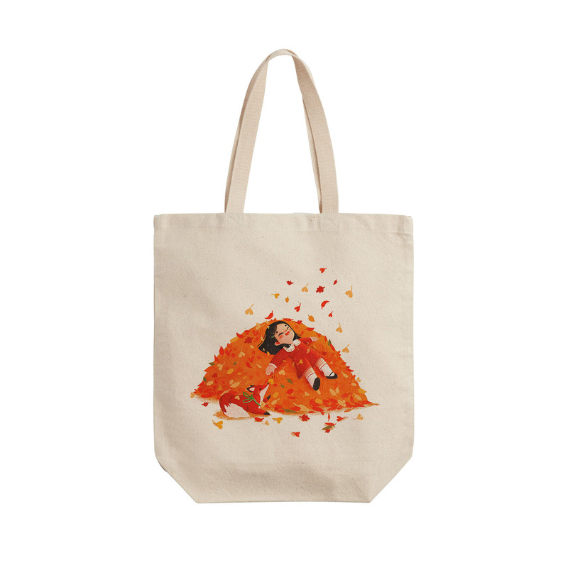 ساک خرید ترمه طراحان ایده مدل کوه برگ های پاییز کد cfp2128 - L